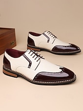 cheap Derby Shoes-Men's Brown Brogue Shoes – Classic and Elegant Design for Formal Occasions and Weddings