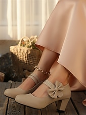 abordables Rétro des années 1950-Escarpins Mary Jane blancs vintage années 1950 pour femmes - élégants escarpins à bout rond et talon bloc avec nœud latéral - chaussures pin-up rétro classiques pour occasions formelles