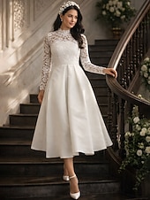 halpa Nilkkapituus-A-linja Polven yli Juhlamekko Coctail-asu Häävieraspuku Morsiammen äidin asu Pitkähihainen poolokaulus Seksikäs Häävieras Juhlavaatteet Syksy Joustava kangas kanssa Laskokset