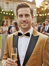 abordables Boda ACC-Pajarita de piel sintética para hombre: pajarita formal multicolor con detalle de diamantes de imitación, correa de cuello ajustable, estilo clásico y moderno para novios, bodas, San Valentín, fiestas y eventos formales.