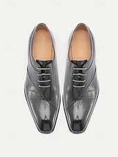 billige Oxford-sko-Svarte herresko med krokodillemønster og munkreim – premium skinn med stilig spennedesign, perfekt for bryllup, formelle arrangementer og kontorantrekk