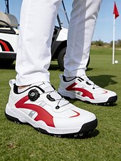 economico Scarpe da Golf da Uomo-scarpe da golf da uomo blu e bianche, leggere, comode, dal design elegante, perfette per il golf e le feste all'aperto