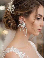 cheap Wedding Accessories-Women's Crystal Spider Statement Drop Earrings, Elegant Sparkling Bridal Jewelry, Modern Glam Style for Brides, Wedding Guests, Engagements, Receptions and Formal Occasions