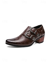 preiswerte Mönchsschuhe-Braune Herren-Monk-Strap-Schuhe mit doppelter Schnalle – stilvolle Schuhe mit hochwertigen Details, perfekt für formelle Anlässe, Partys, besondere Gelegenheiten und Hochzeiten.