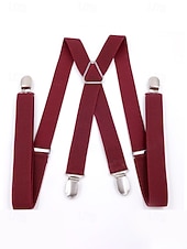 Недорогие Свадьба ACC-Мужские эластичные подтяжки из полиэстера – различные цвета, эластичный материал, стильные и удобные для свадеб, ужинов и торжественных мероприятий.