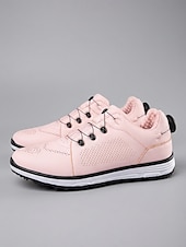 abordables Zapatos de Golf para Mujeres-Zapatos de golf rosas para mujer: zapatillas de golf elegantes y ligeras para mujer, suela amortiguadora para jugar al golf, entrenar, caminar y uso diario.