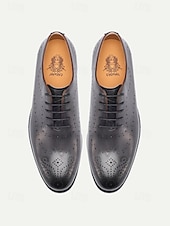 economico Scarpe Oxford-scarpe eleganti nere da uomo: eleganti e comode, perfette per matrimoni, riunioni formali e occasioni speciali