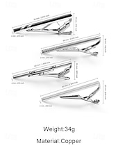 tanie Wesele ACC-Męska spinka do krawata ze stopu – wiele stylów na wesela i okazje biznesowe – elegancki i trwały design