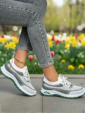 economico Sneakers da donna-scarpe da ginnastica da donna in maglia viola – scarpe da passeggio traspiranti e leggere con un design elegante per attività sportive e gite casual