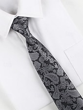levne Svatba ACC-Pánská kravata s paisley vzorem, polyesterový materiál, více barev, ideální pro svatby a formální události