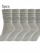 preiswerte Socken-Unisex Strümpfe Täglich Heim Outdoor Einfarbig Polyester Klassisch Lässig Elastisch 5 Paare