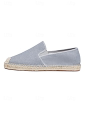 voordelige Heren-Blauwe instapschoenen voor heren, lichtgewicht en ademend, stijlvol espadrille-design voor buitenresorts, eilandvakanties en ontspannende reizen.