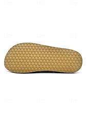 ieftine Bărbați-Espadrile slip-on bej pentru bărbați, cu partea superioară confortabilă și respirabilă, talpă din iută, potrivite pentru activități în aer liber, de resort, plajă și agrement