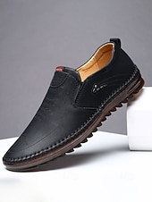 お買い得  男性-メンズフェイクレザーリゾートイブニングシューズ、スタイリッシュなホワイトスリッポンローファー、エレガントなイブニングイベントに最適