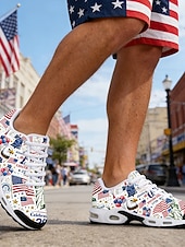  herrsneakers – firar 250-årsjubileet med djärv röd, vit och blå design, perfekt för nationella helgdagar, parader och patriotiska evenemang