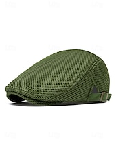 abordables Accessoires-Casquette homme en polyester vert, disponible en plusieurs couleurs, idéale pour la Saint-Patrick et au quotidien.