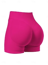 abordables Pantalones cortos deportivos-Mujer Pantalón corto Pantalones cortos de verano Moda Ropa de calle Básico Corto Alta cintura Plano Cintura elástica Transpirabilidad Cómodo Microelástico Diario Gimnasia Carrera Gris oscuro Burdeos