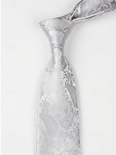 levne Svatba ACC-Pánská kravata s paisley vzorem, polyesterový materiál, více barev, ideální pro svatby a formální události