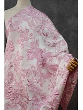 billige Cocktailkjoler-A-linje Gulvlengde Te-lengde Formell kjole Floral kjole Cocktailkjoler Elegant Årgang Blomster Kortermet Løse skuldre Hage fest Bryllup Lomme Jacquard Cowlhals med Blomstertrykk Lomme