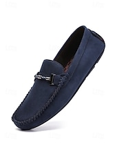 cheap Men-Men's Faux Leather Brown Slip-On Loafers, Trendy and Comfortable, Great for Resort Evenings and Night Out