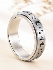 abordables Joyas para hombres-Anillo de acero inoxidable para hombre, disponible en varios colores, perfecto para vacaciones y uso diario informal.