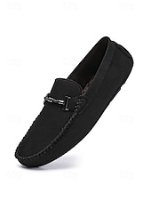cheap Men-Men's Faux Leather Brown Slip-On Loafers, Trendy and Comfortable, Great for Resort Evenings and Night Out
