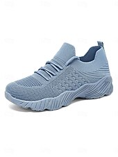 economico Sneakers da donna-scarpe da ginnastica casual da donna in Flyknit rosa - scarpe da ginnastica traspiranti, morbide e ammortizzate, comode da indossare ogni giorno, per viaggi, lavoro, shopping, fitness e attività