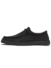 halpa miehet-Miesten beigenväriset espadrille-slip-on-kengät, pehmeä kangaspäällinen, rento mukavuuspohja, rento ulkoilutyyli lomalle, kävelyyn ja matkustamiseen