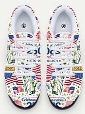  herrsneakers – firar 250-årsjubileet med djärv röd, vit och blå design, perfekt för nationella helgdagar, parader och patriotiska evenemang