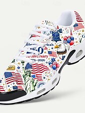  herrsneakers – firar 250-årsjubileet med djärv röd, vit och blå design, perfekt för nationella helgdagar, parader och patriotiska evenemang