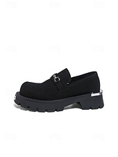 economico Mocassini-mocassini da uomo in pelle scamosciata marrone, elegante design slip-on con suola spessa, perfetti per matrimoni in giardino, eventi formali all'aperto e celebrazioni eleganti