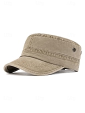 halpa Miesten hatut-Miesten puuvillainen sotilaslippis, saatavilla useissa väreissä, täydellinen lomalle ja arkeen