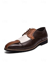 abordables Chaussures Derby-Chaussures habillées pour hommes en similicuir bleu et blanc, chaussures de mariage confortables pour les mariés et les invités