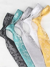 levne Svatba ACC-Pánská kravata s paisley vzorem, polyesterový materiál, více barev, ideální pro svatby a formální události