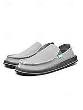 ieftine Bărbați-Espadrile slip-on bej pentru bărbați, cu partea superioară confortabilă și respirabilă, talpă din iută, potrivite pentru activități în aer liber, de resort, plajă și agrement