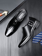 お買い得  ダービーシューズ-メンズホワイトローファー、シックなディテールを備えたクラシックなスリッポンデザイン、結婚式、教会、フォーマルなセレモニーに最適な快適なスタイル