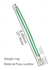 お買い得  聖パトリックの日-男性用のセントパトリックスデー編み込みフェイクレザーブレスレット、グリーンとホワイトの編み込みリストバンド、メタルクラスプ付き、男性用カジュアルアイリッシュスタイルジュエリー、ホリデーパレード、パーティー、お祭りの装いに最適