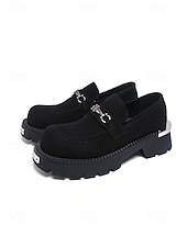 economico Mocassini-mocassini da uomo in pelle scamosciata marrone, elegante design slip-on con suola spessa, perfetti per matrimoni in giardino, eventi formali all'aperto e celebrazioni eleganti