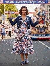  Dámské sandály s hvězdným potiskem k 250. výročí USA - pohodlné modré pantofle na přehlídky, vlastenecké akce, neformální výlety a letní oslavy