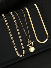 levne Dámský náhrdelník-Dámský náhrdelník z bohémské slitiny, zlatá a stříbrná barva, ideální na dovolenou i běžné nošení.