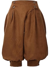 preiswerte Unterteile-Mittelalterlich Renaissance Steampunk Piratenhose Pirat Kostüm Damen Vikinger Seeräuber Fantasie Leistung LARP Renaissance-Messe Erwachsene Hose Frühling