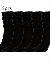 preiswerte Socken-Unisex Strümpfe Täglich Heim Outdoor Einfarbig Polyester Klassisch Lässig Elastisch 5 Paare