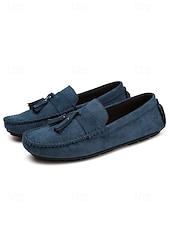 abordables Hommes-Mocassins rouges pour homme en similicuir, décontractés et confortables, parfaits pour les soirées en station balnéaire et les dîners en plein air.