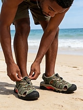 economico Uomini-sandali da spiaggia da uomo, cinturini regolabili, materiale ad asciugatura rapida, ideali per attività in spiaggia, resort e acquatiche