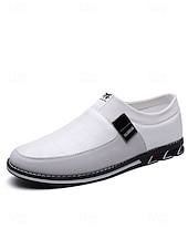 Χαμηλού Κόστους Ανδρες-Ανδρικά casual μοκασίνια από τεχνητό δέρμα, άνετα και μοντέρνα, ιδανικά για βραδιές σε θέρετρα και ημιεπίσημες εκδηλώσεις