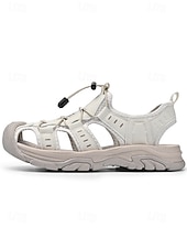 Χαμηλού Κόστους Ανδρες-Ανδρικά σανδάλια εξωτερικού χώρου από τεχνητό δέρμα, casual αλλά και κομψά για βραδινές βόλτες σε θέρετρα και βόλτες στην παραλία