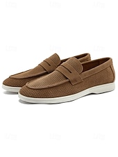 halpa Loafers-Miesten harmaat loaferit, hengittävä päällinen ja pehmustettu pohja, tyylikkäät ja mukavat puutarhahäihin, virallisiin kokoontumisiin ja elegantteihin juhliin