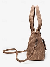 Χαμηλού Κόστους Τσάντακι &amp; Totes-Γυναικεία τσάντα ώμου vintage από απομίμηση δέρματος, μεγάλης χωρητικότητας μετατρέψιμη τσάντα χειρός με λαβή στο πάνω μέρος και λουράκι χιαστί, ρετρό casual τσάντα μεταφοράς για γυναίκες, ιδανική για καθημερινή χρήση, διακοπές και ταξίδια