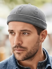 Недорогие Аксессуары для отдыха-Мужская регулируемая кепка-докер из полиэстера, легкая и дышащая, в нескольких цветах, идеально подходит для весны и лета, отлично подойдет для отдыха и повседневной носки.