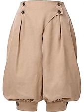 preiswerte Unterteile-Mittelalterlich Renaissance Steampunk Piratenhose Pirat Kostüm Damen Vikinger Seeräuber Fantasie Leistung LARP Renaissance-Messe Erwachsene Hose Frühling